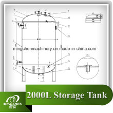 Stainless Steel Sanitary Storage Tank for Food Manufacture